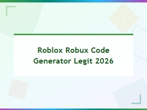 Free Roblox Robux Code Generator Legit 2026 - Unused Codes